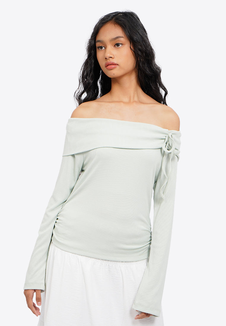 Bow Tie Off Shoulder Top
