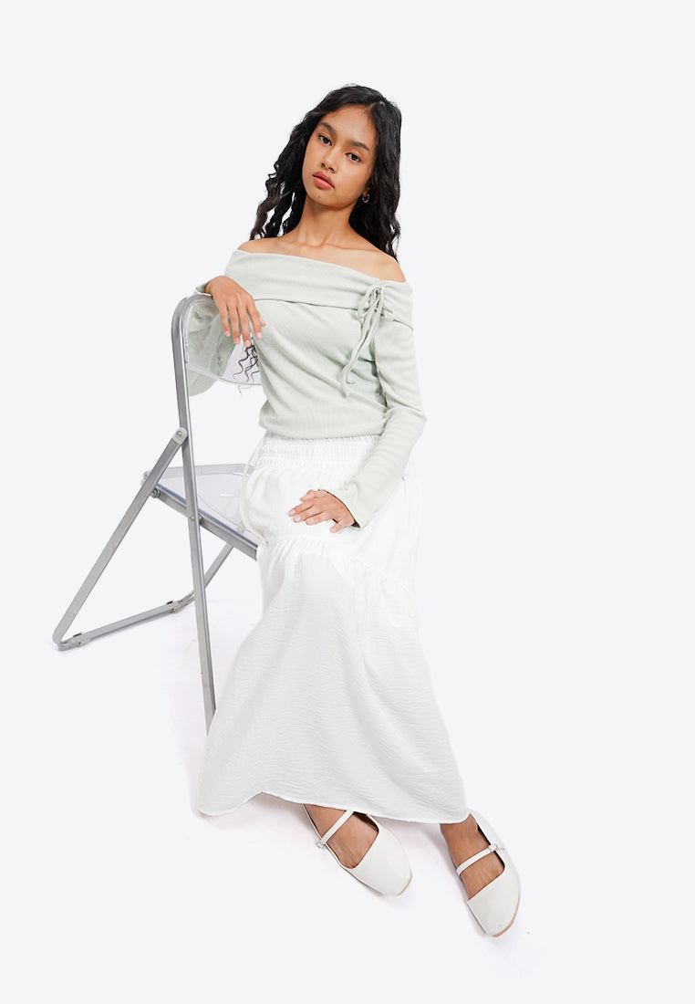 Bow Tie Off Shoulder Top