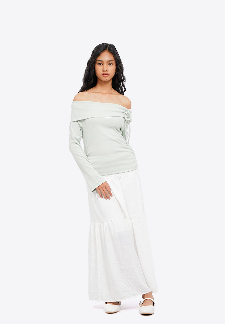 Bow Tie Off Shoulder Top