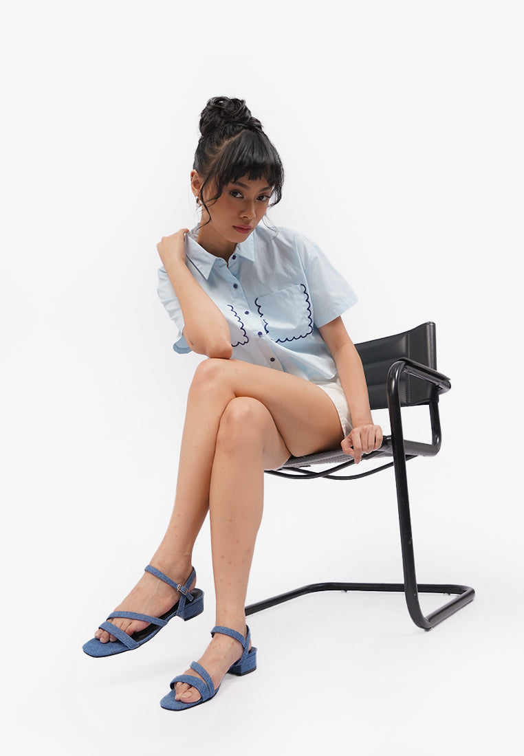 Heeled Sandals With Ankle Strap