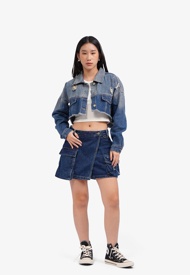 Ripped Denim Jacket