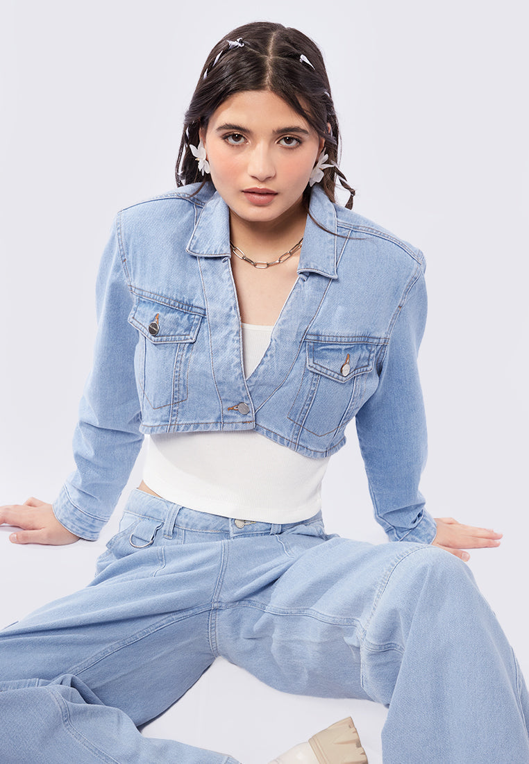 Cropped Denim Jacket