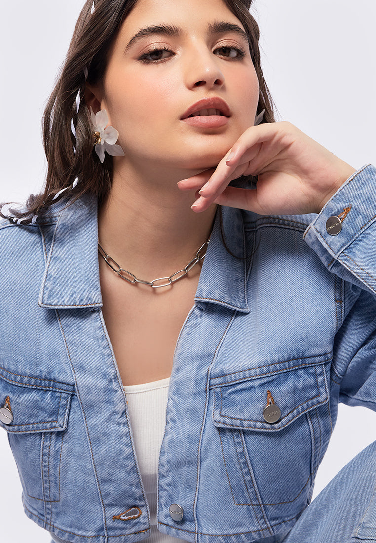 Cropped Denim Jacket