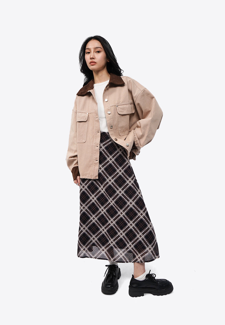 Contrast Details Denim Jacket