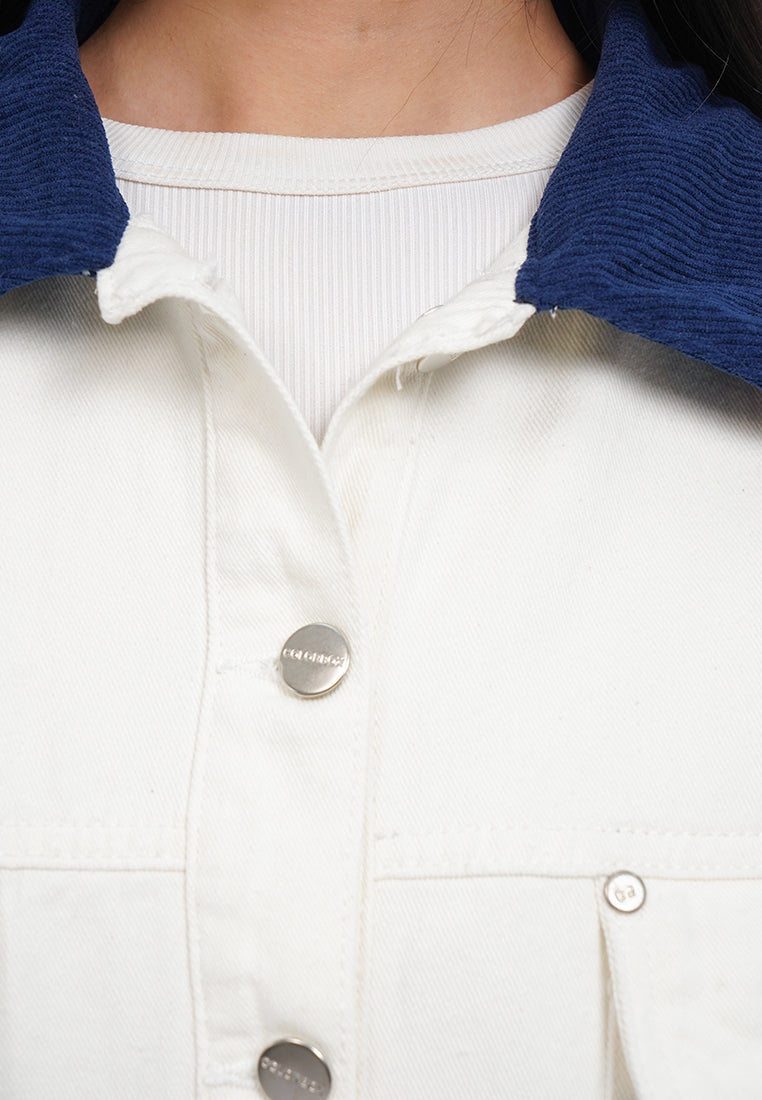 Contrast Details Denim Jacket