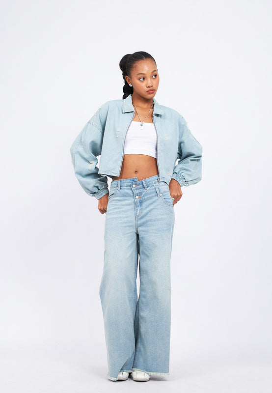 Destroyed Denim Jacket