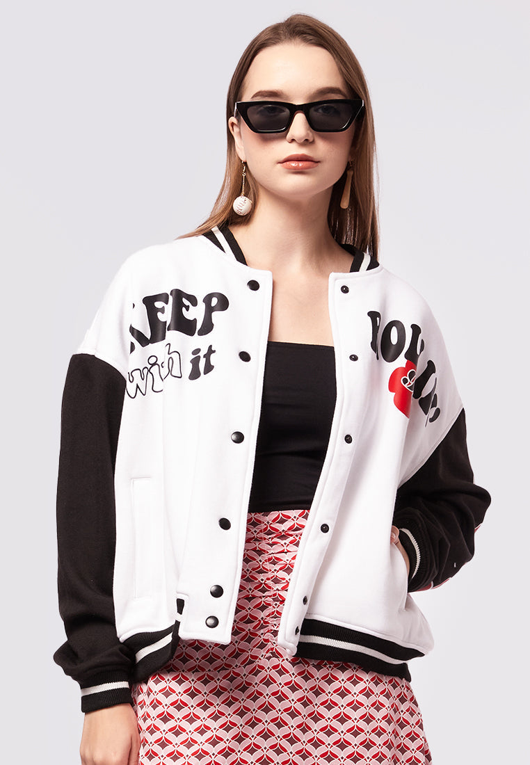 Printed Varsity Jacket