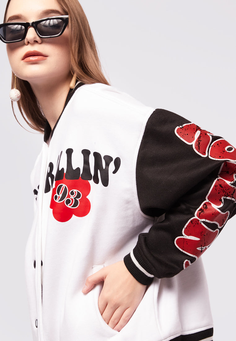 Printed Varsity Jacket