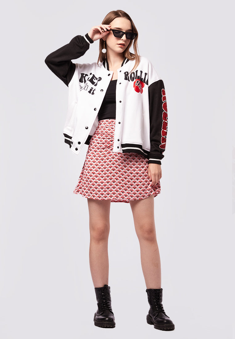 Printed Varsity Jacket