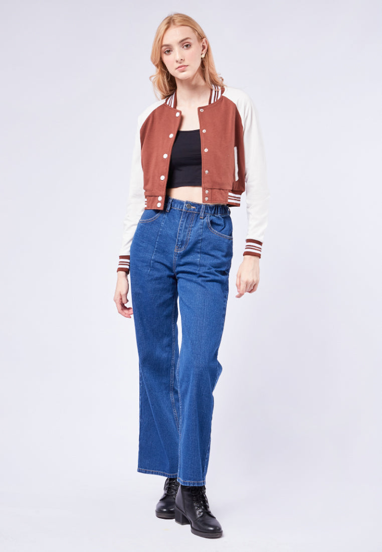 Cropped Varsity Jacket