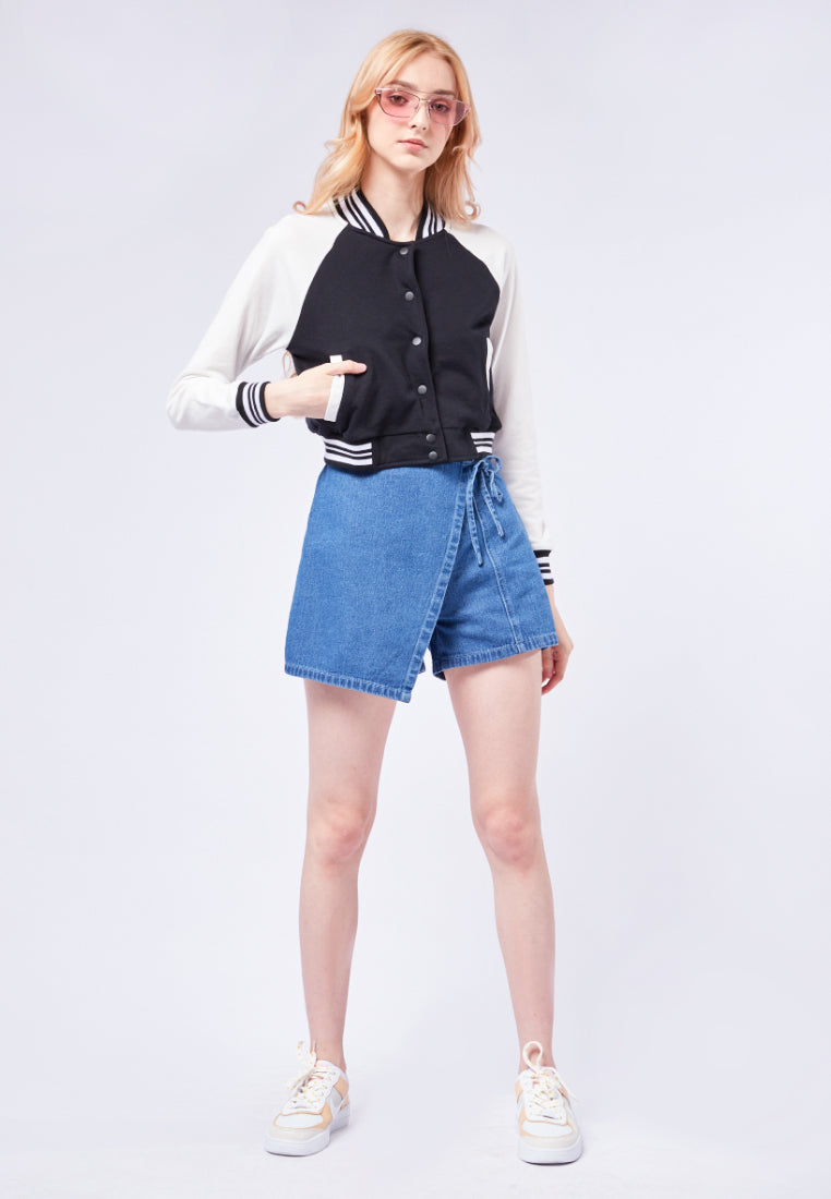 Cropped Varsity Jacket
