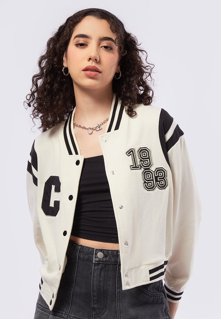Cropped Varsity Jacket