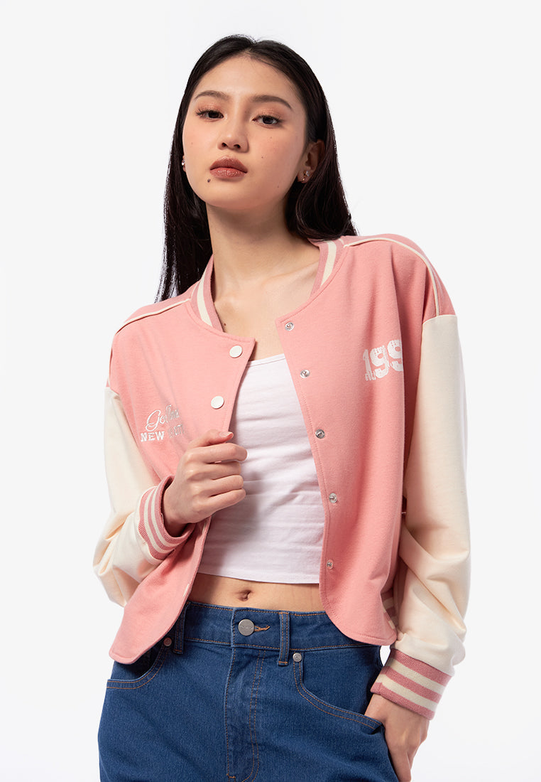 Cropped Varsity Jacket
