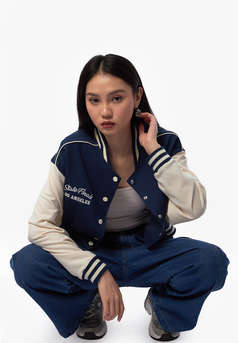 Cropped Varsity Jacket