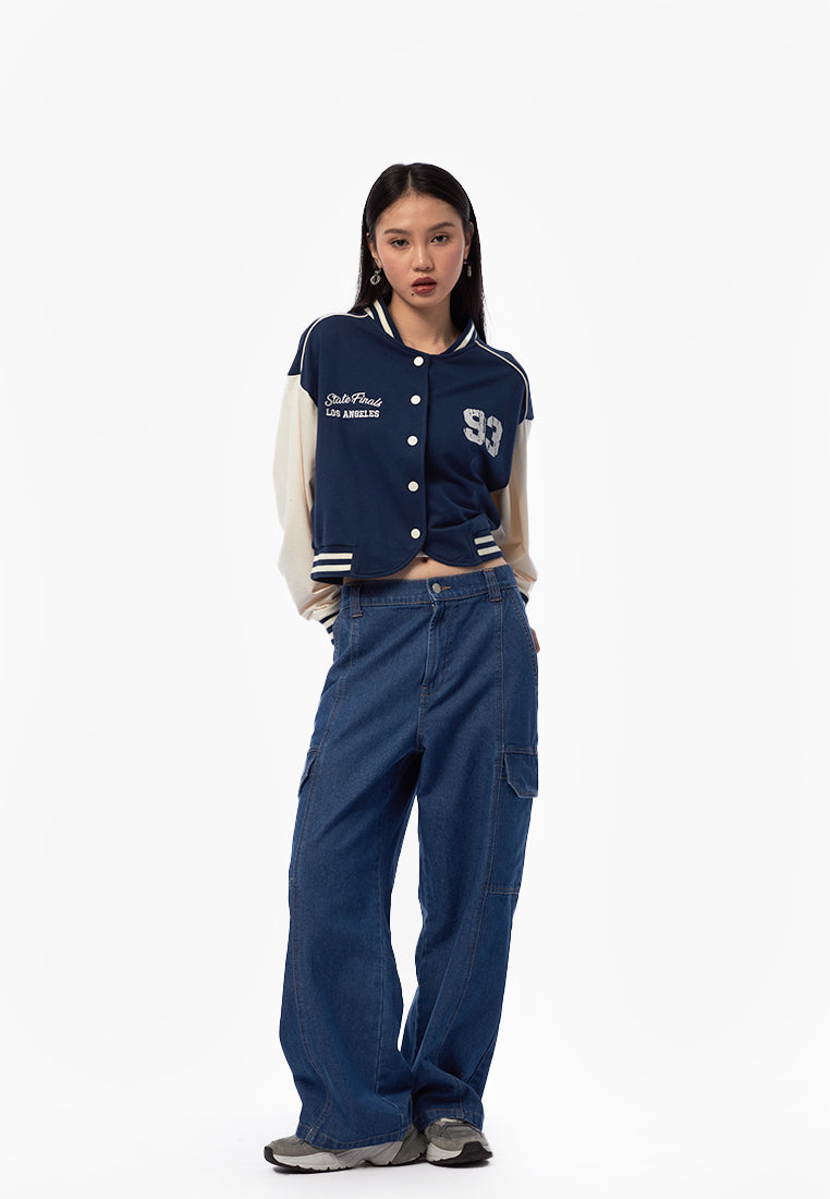 Cropped Varsity Jacket