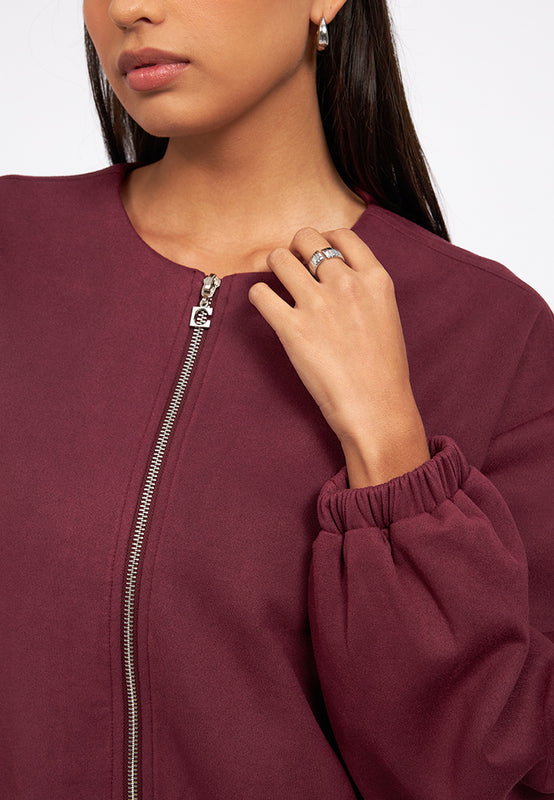 Oversized Suede Jacket