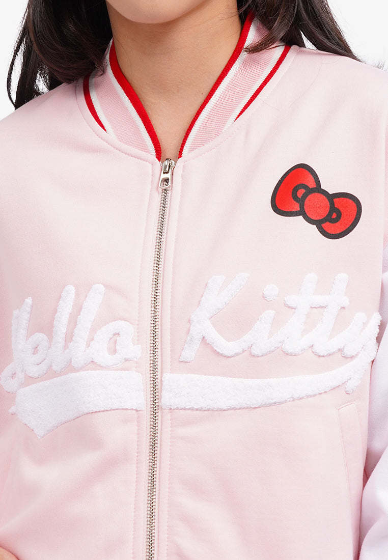 Hello Kitty Oversized Varsity Jacket