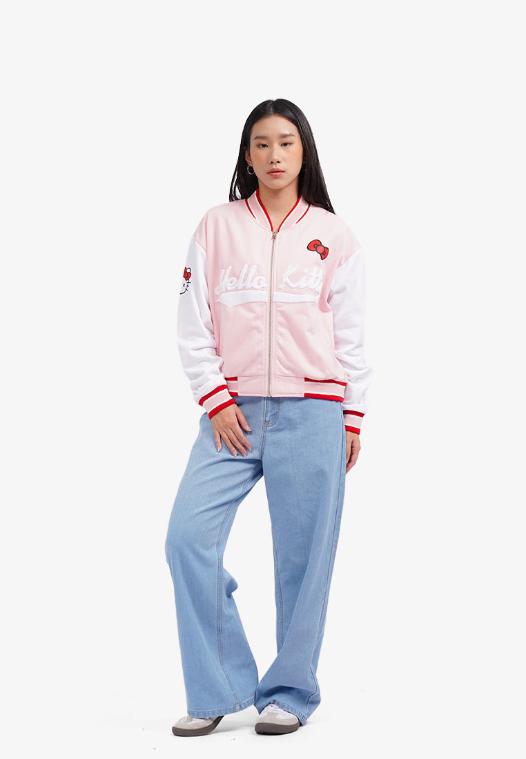 Hello Kitty Oversized Varsity Jacket