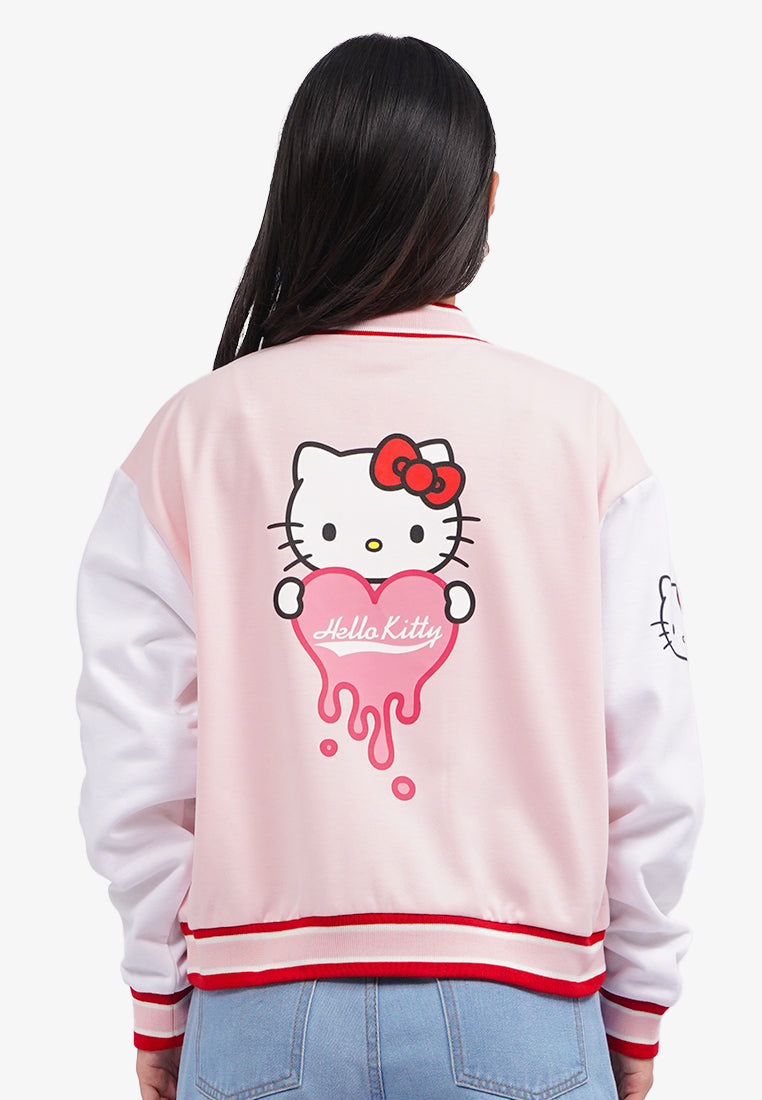Hello Kitty Oversized Varsity Jacket