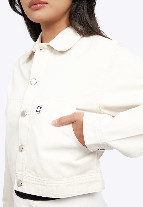 Long Sleeve Boxy Cropped Jacket