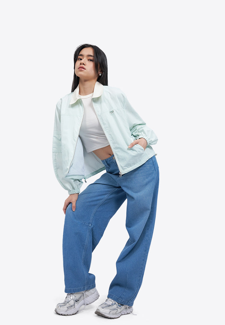 Parachute Jacket with Drawstring