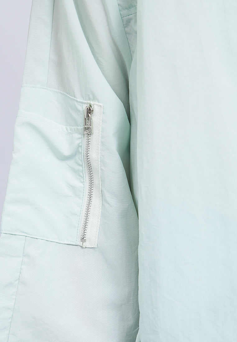 Parachute Jacket with Drawstring