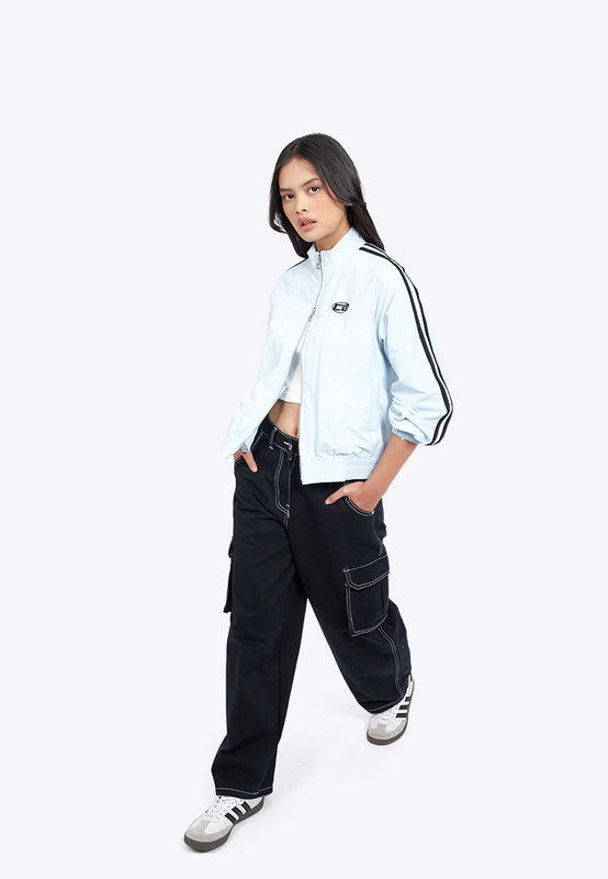 Stripes Detail Parachute Jacket