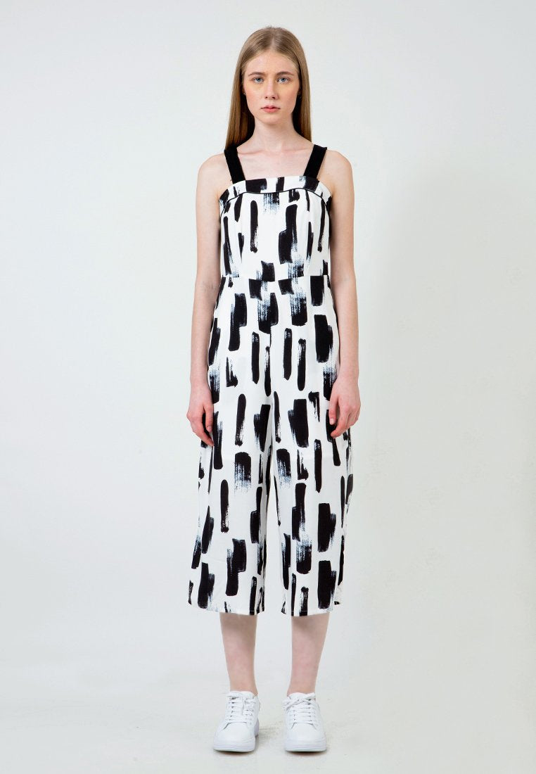 Abstract Print Jumpsuit