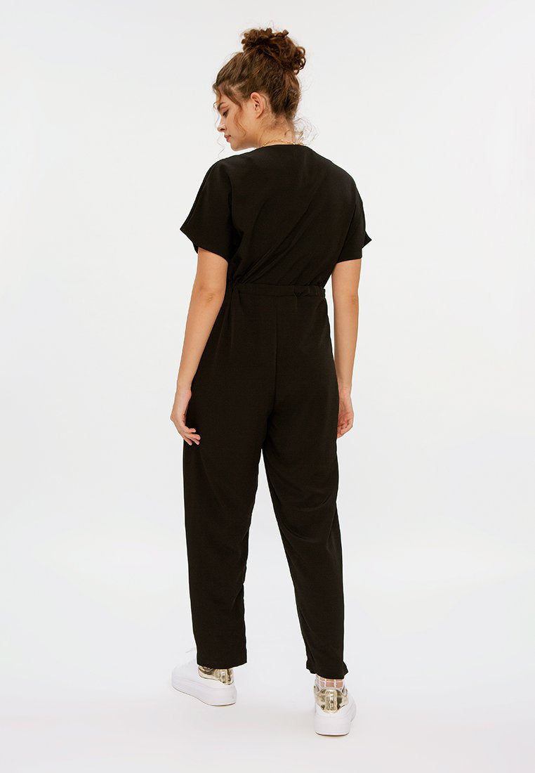 Belted Jumpsuit with Pocket