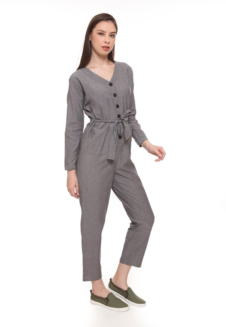 Jumpsuit With Tie Belts