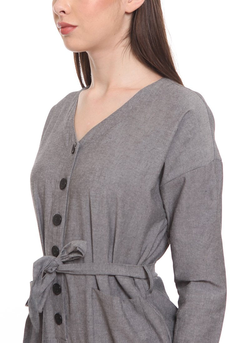 Jumpsuit With Tie Belts