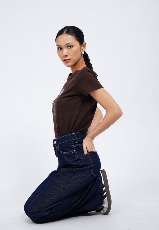 High Waist Flared Denim Pants