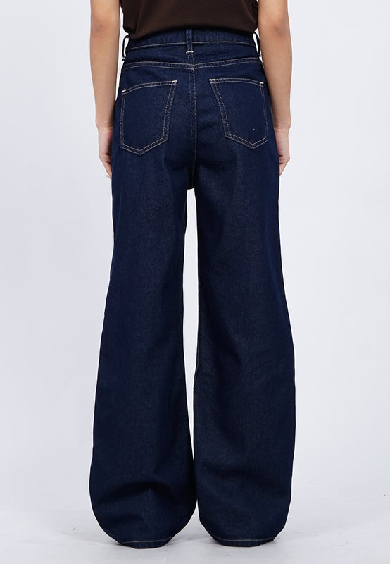 High Waist Flared Denim Pants