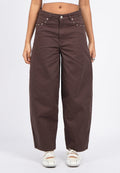 Barrel Denim Pants with Stud Details