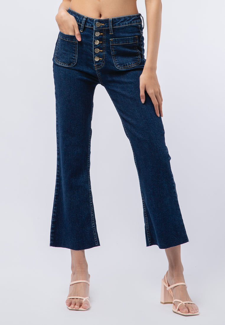 Kick Flare Denim Pants