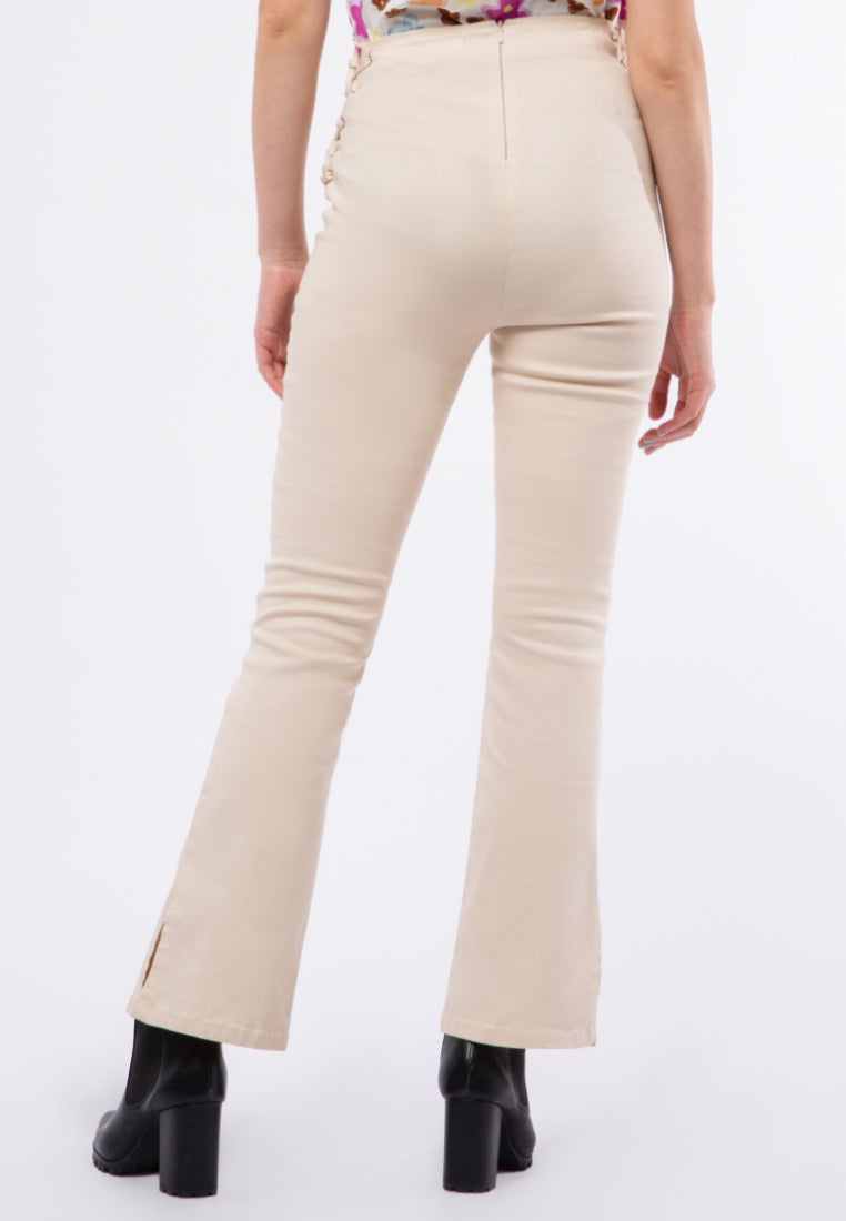 Lace Up Flare Trousers