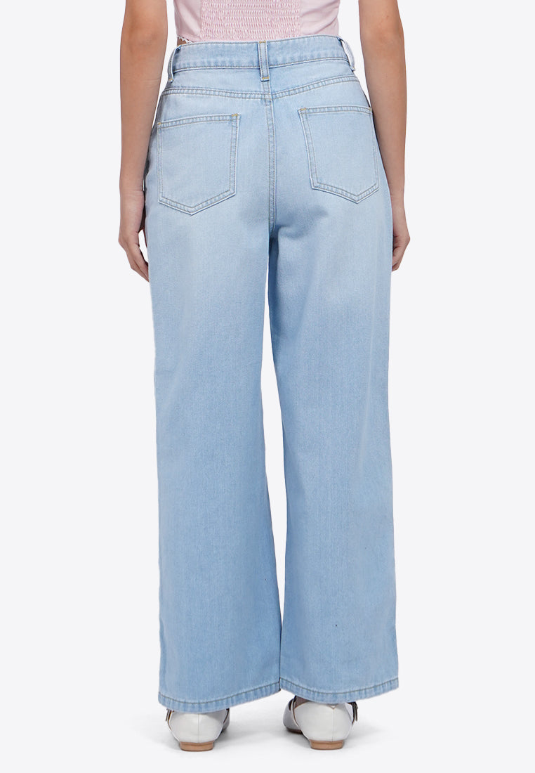 Regular Fit Foil Effect Jeans