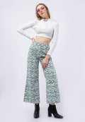Animal Print Wide Leg Trouser