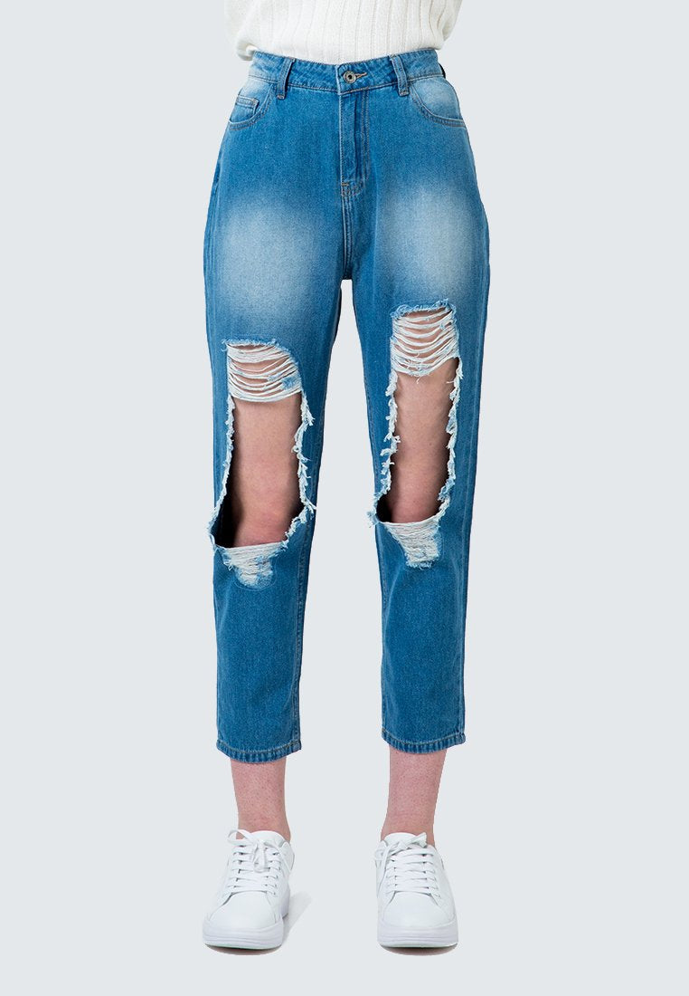 Destroyed Denim Pants