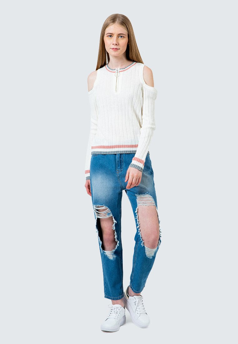 Destroyed Denim Pants