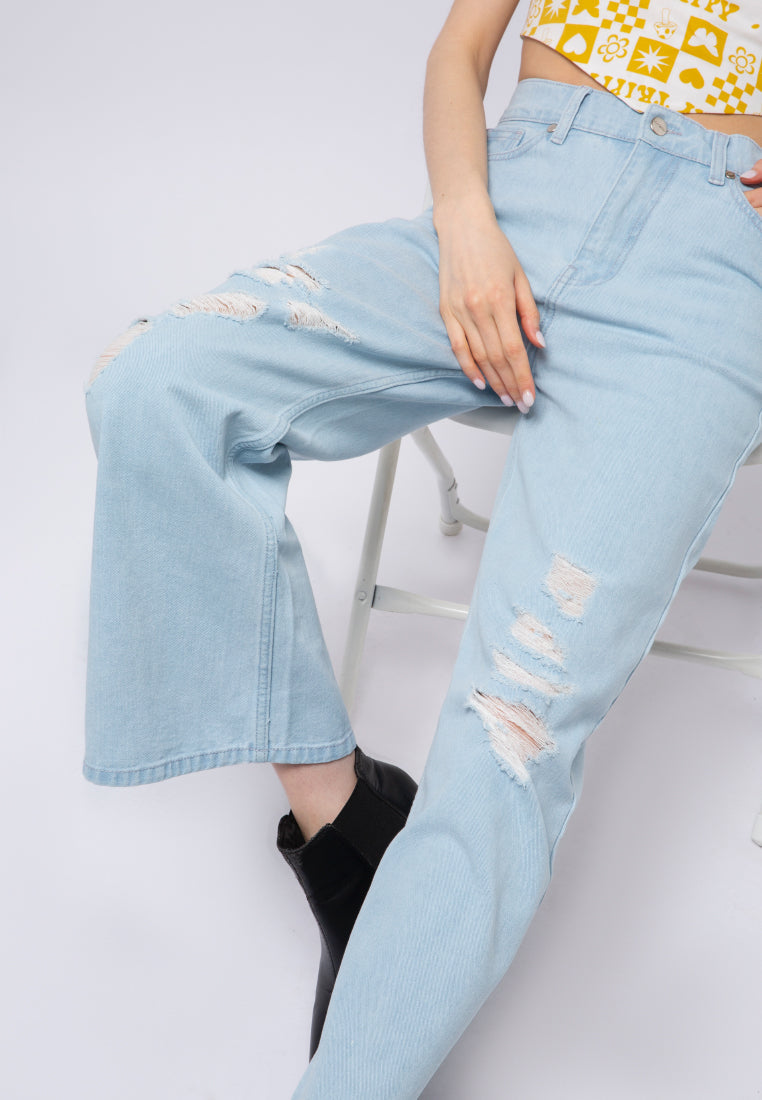 Destroyed Denim Pants