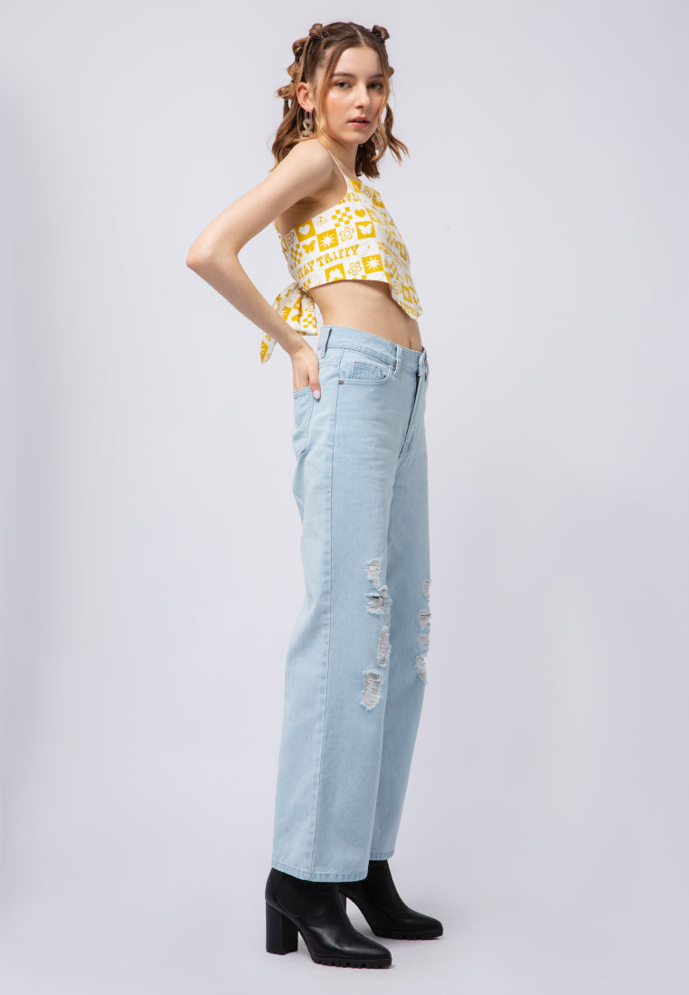 Destroyed Denim Pants