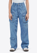 Straight Fit Cargo Jeans