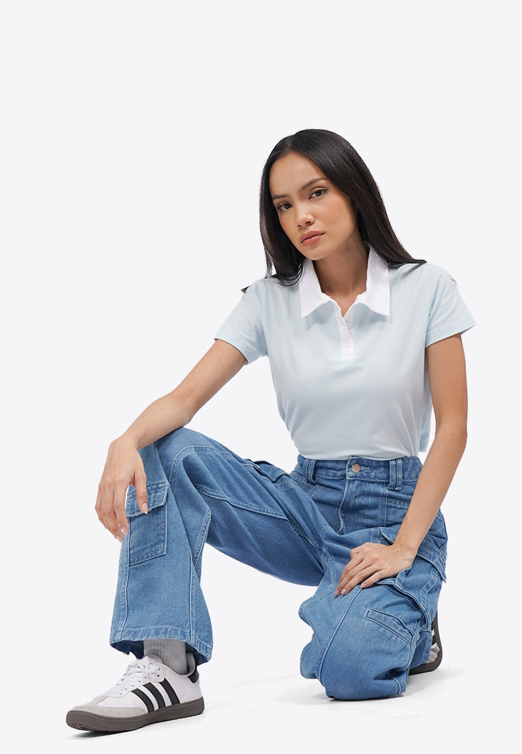 Straight Fit Cargo Jeans