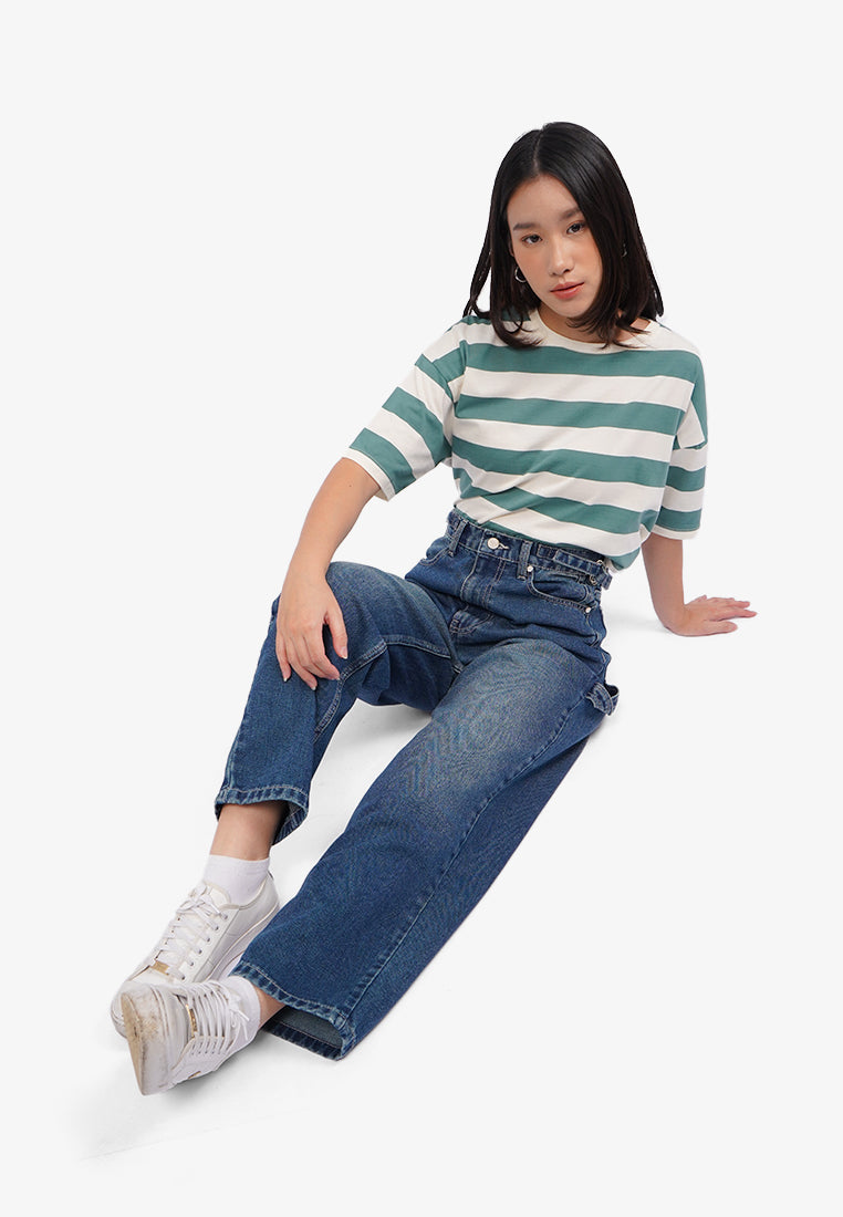 Balloon Fit Carpenter Jeans Med Blue