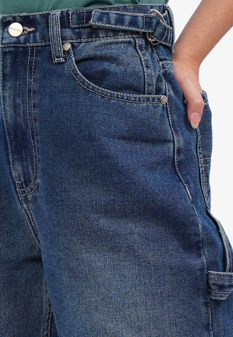 Balloon Fit Carpenter Jeans Med Blue