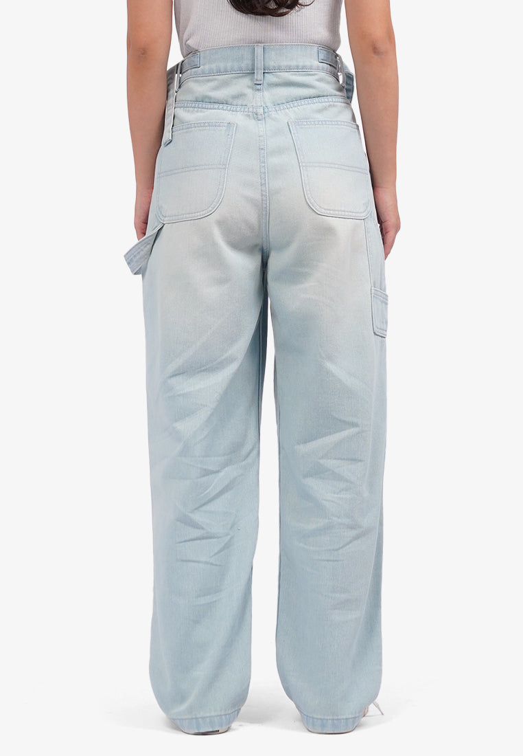 Balloon Fit Carpenter Jeans Light Blue