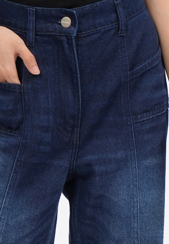 Boot Cut Flared Denim Pants