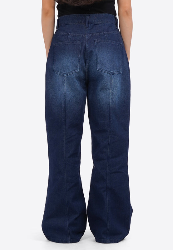 Boot Cut Flared Denim Pants