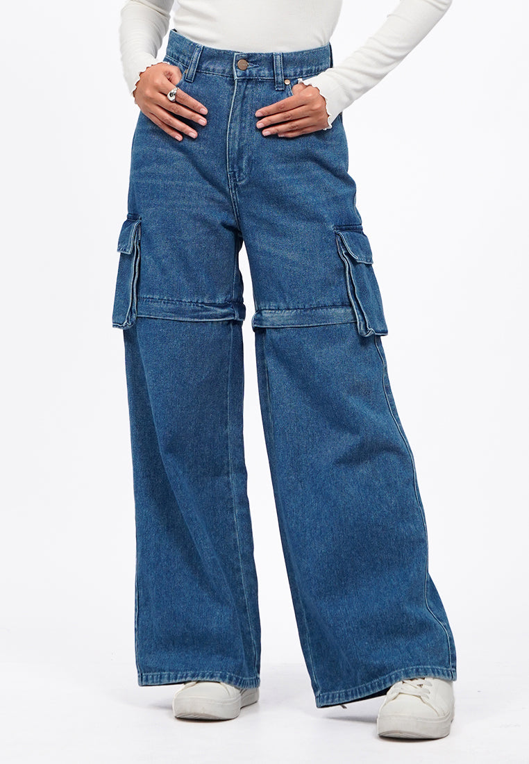 Detachable Denim Pants